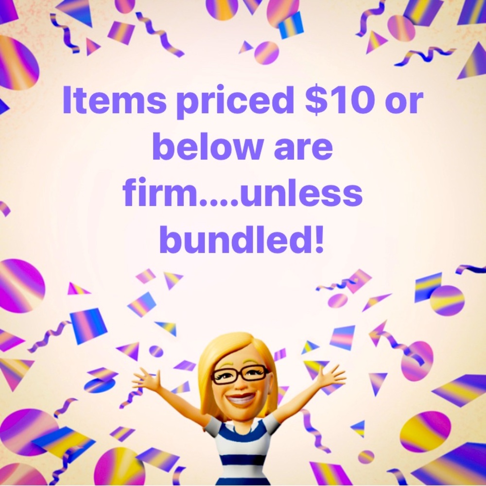 Items $10 And Under Are Firm......Unless Bundled!